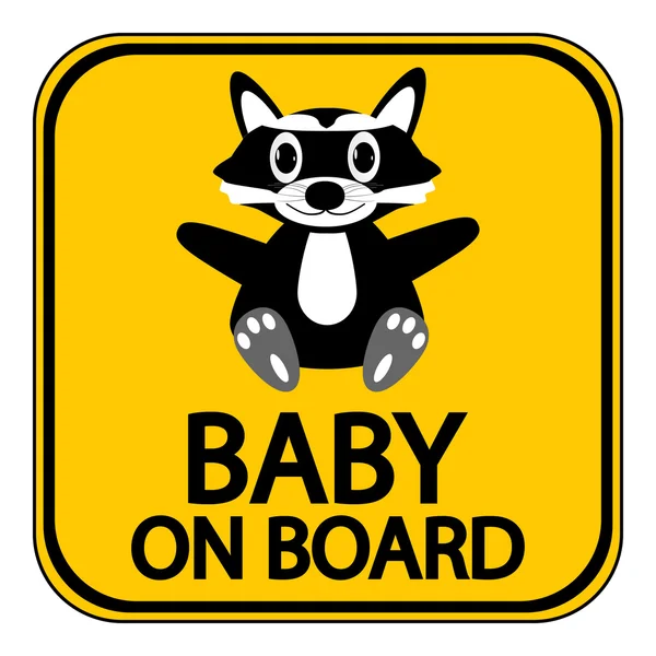 Baby on board sign. — Stock Vector