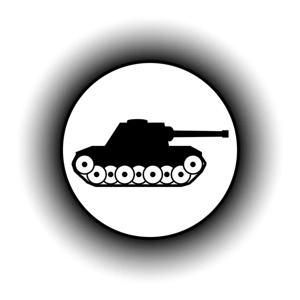 Panzer knop. — Stockvector