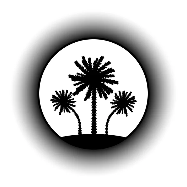 Bouton Palm . — Image vectorielle