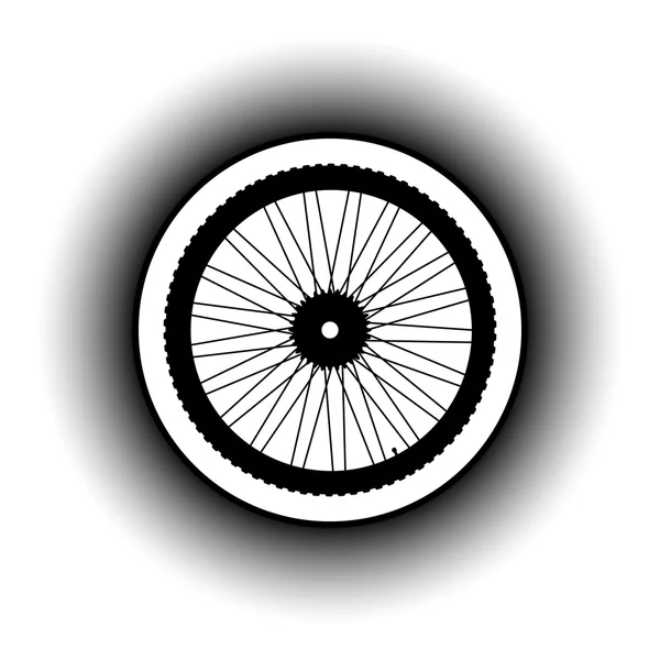 Кнопка велосипедного колеса . — стоковый вектор