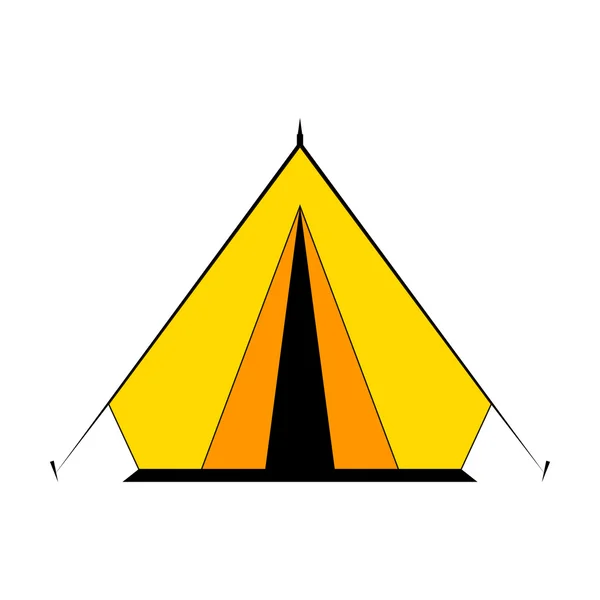 Tente camping . — Image vectorielle