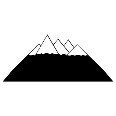 dağlar simgesi.