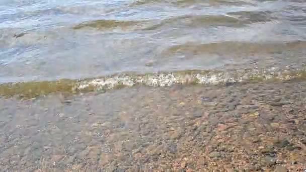 Ondas na água do lago . — Vídeo de Stock