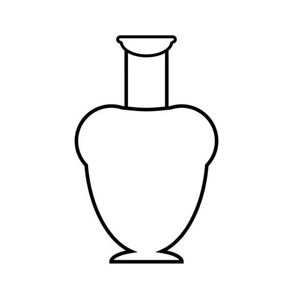 Ancient vase on white. — Stock Vector