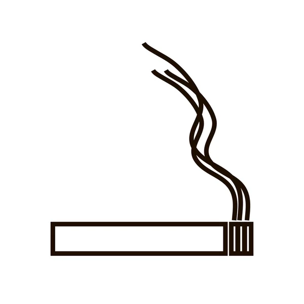 Silhouette de cigarette . — Image vectorielle