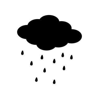 Yağmurlu bulut simgesi.