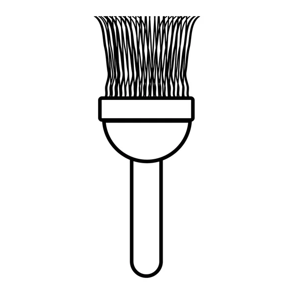 Brush icoon op wit. — Stockvector