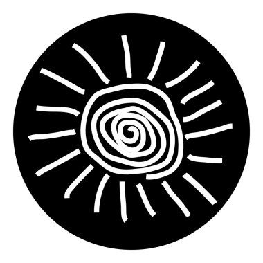 Güneş simgesi Beyaz.