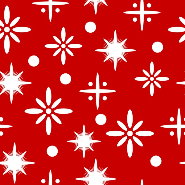 Winter seamless pattern with snowflakes. — Stock Vector