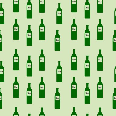 Bira şişe seamless modeli. 