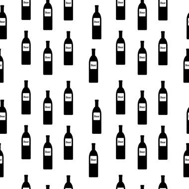 Bira şişe seamless modeli. 