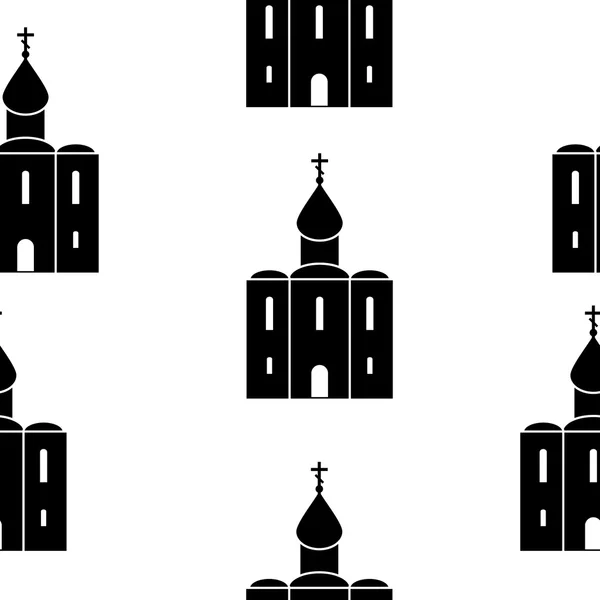 Orthodox church seamless pattern. — Stock Vector