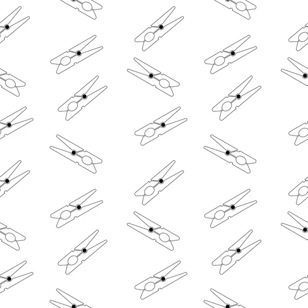 Clothes pin seamless pattern. — Stock Vector