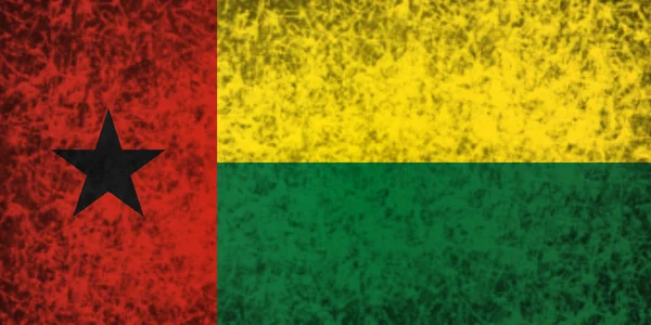 Flagge von Guinea-Bissau. — Stockfoto