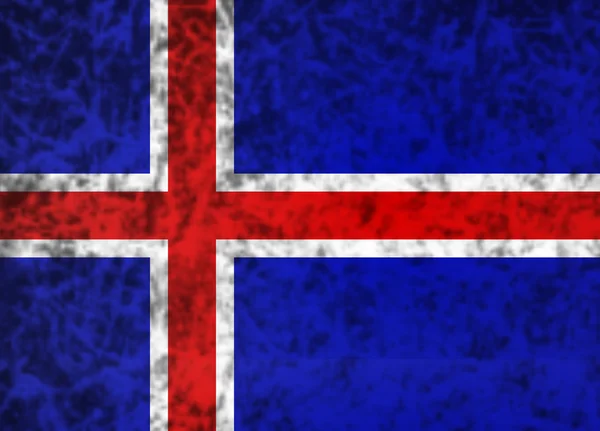 Bandera de Islandia — Foto de Stock