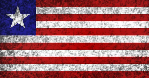 Liberya bayrağı. — Stok fotoğraf