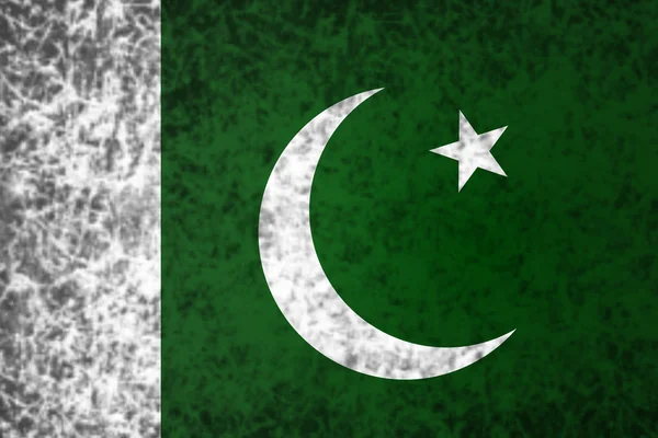 Flagga pakistan. — Stockfoto