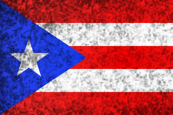 Bandeira de Puerto Rico. — Fotografia de Stock