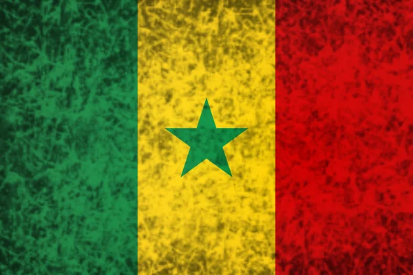 Flagge des Senegal. — Stockfoto