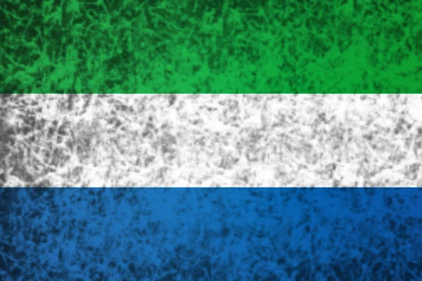 Flag of Sierra Leone. — Stock Photo, Image