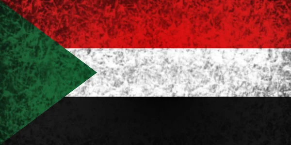 Vlag van Soedan. — Stockfoto