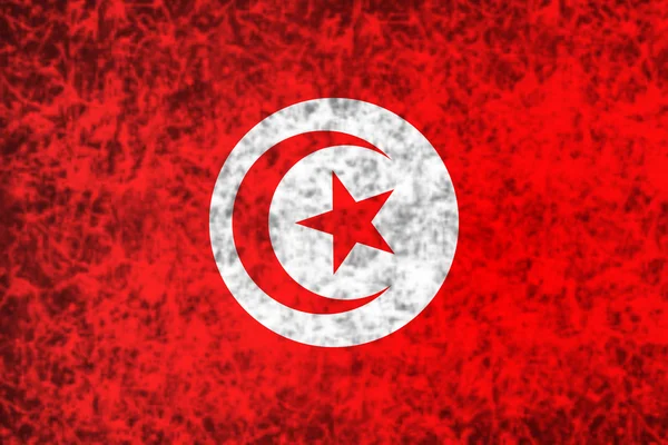 チュニジアの旗. — ストック写真