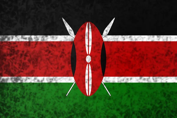 Bandiera del Kenya . — Foto Stock