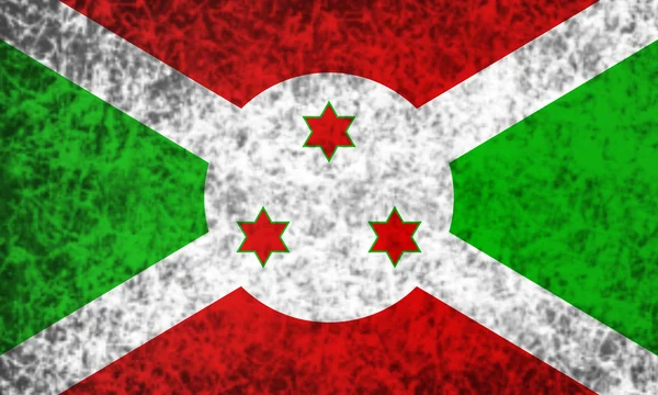 Flagga burundi. — Stockfoto