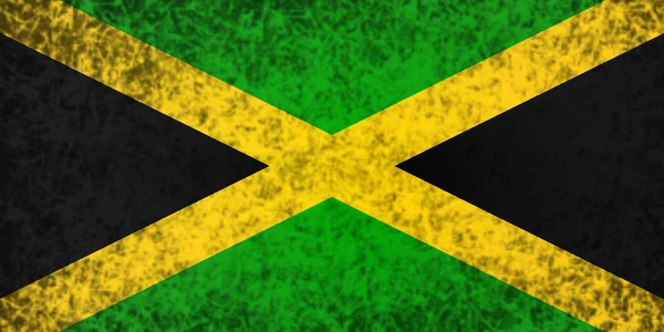 Jamaicas flagg. — Stockfoto