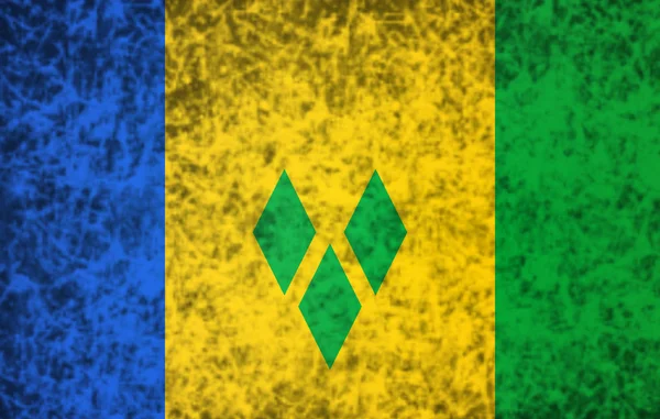 Flaga saint vincent i Grenadyny. — Zdjęcie stockowe