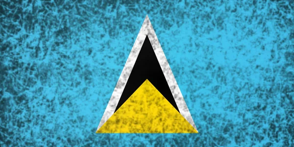 Saint Lucia flagga. — Stockfoto