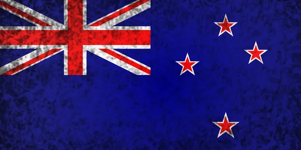 Vlag van Nieuw-Zeeland. — Stockfoto