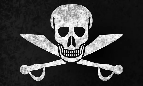 Jolly roger flagga. — Stockfoto