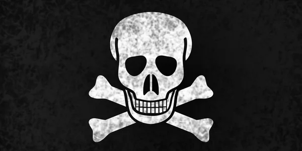 Jolly Roger bayrağı. — Stok fotoğraf