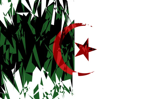 アルジェリアの flaf. — ストックベクタ