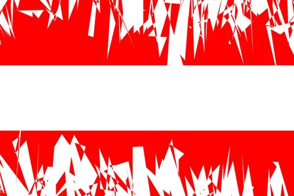 Rakouská vlajka. — Stockový vektor