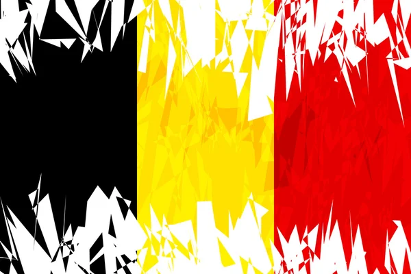 Flagge Belgiens. — Stockvektor