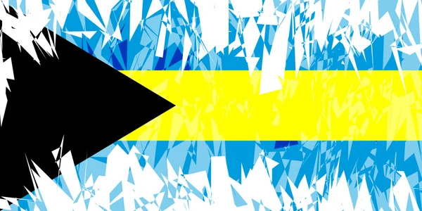 Flagge der Bahamas. — Stockvektor