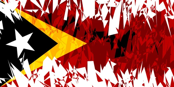 Flagge Osttimors. — Stockvektor