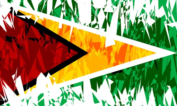 Flagge von Guyana. — Stockvektor
