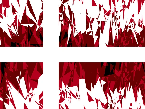 Drapeau du Danemark . — Image vectorielle