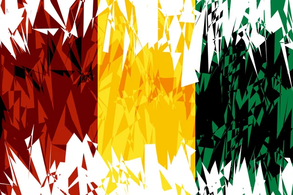 Bandera de Guinea. — Vector de stock