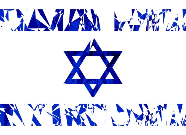 Bandera de Israel. — Vector de stock