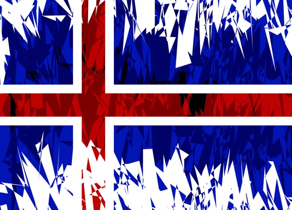 Drapeau de l'Islande. — Image vectorielle