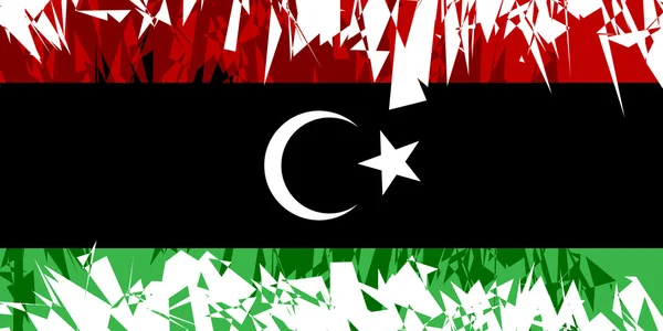Drapeau de Libye . — Image vectorielle