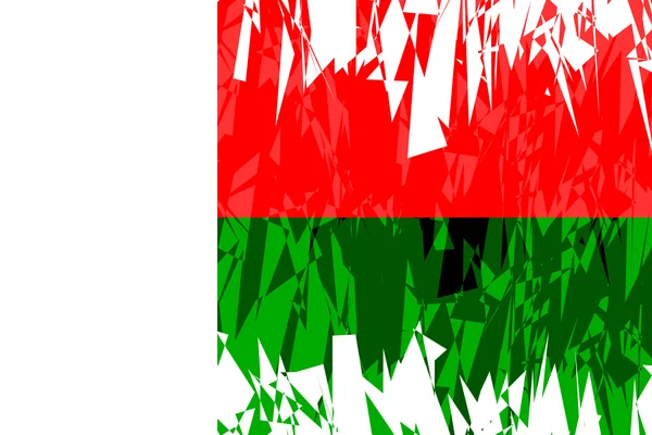 Vlag van Madagaskar. — Stockvector