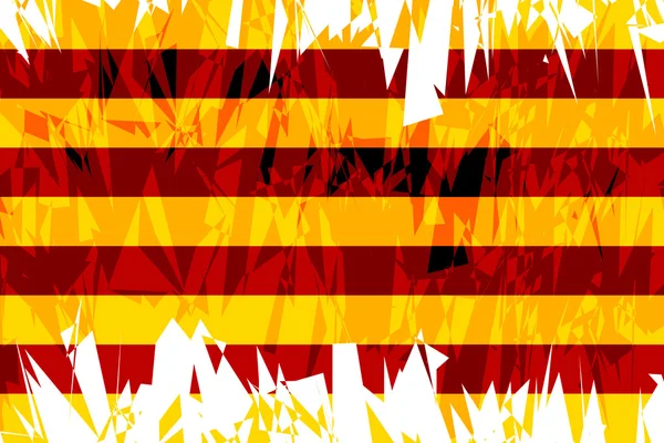 Bandeira da Catalunha . —  Vetores de Stock