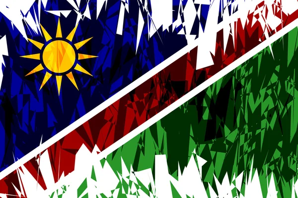 Bandeira de namibia . —  Vetores de Stock