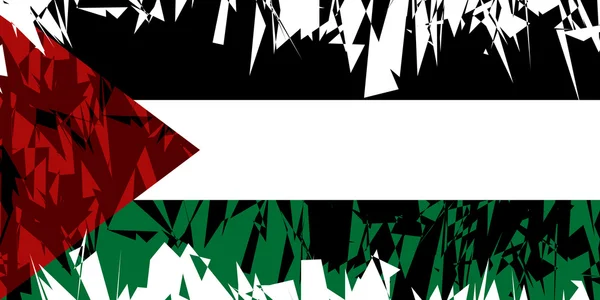 팔레스타인의 국기. — 스톡 벡터