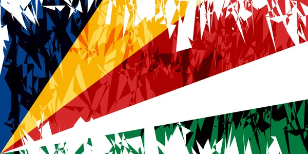 Bandera de seychelles . — Vector de stock